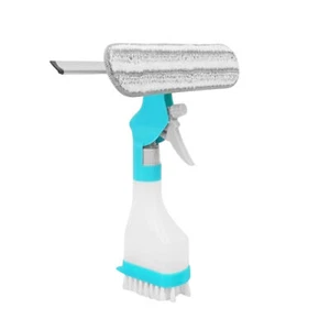 4 in 1 Window Cleaner Tool Kit with Spray Bottle Squeegee for Glass Cleaning - Picture 1 of 12