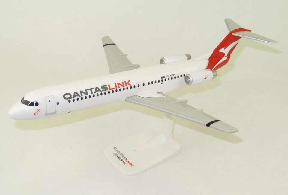 ¡Nuevo! PPC 221089 - 1:100 Qantas Link Fokker 100 reg. Modelo Snap Fit escala VH-NHP Foto 1 de 1