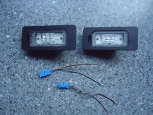 BMW 3 series Rear LED Registration Number Plate Lights & Plugs - E90 E91 E92 E93 - Picture 1 of 8