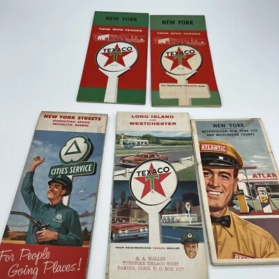 1960 New York Streets Vintage Road Maps (5) - Image 1 of 4