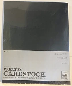 Core'dinations BLACK Cardstock 8.5"X11" 50 sheets - Picture 1 of 2