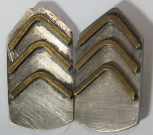 2 US Sergeant Trench Art Chevron Pins1943 Australia Florin Coins LH573 - Picture 1 of 8