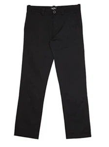 Billabong Boy's Carter Stretch Chino Pants Black Size 24, New…. - Picture 1 of 3
