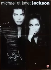 Michael & Janet Jackson => 4 pages 1995 French poster clipping - Bild 1 von 1
