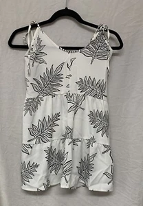 Hawaii’s Finest White & Black Hawaiian Lauaʻe Tie Strap Girls Size XL Blouse—Neu mit Etikett - Bild 1 von 8