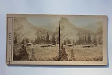Schweiz Swiss Foto Stereo Papier Vintage Richtung 1870