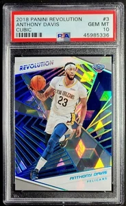 2018-19 Panini Revolution Cubic /50 Anthony Davis #3 PSA 10 NBA Pelicans Lakers - Picture 1 of 2