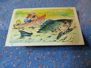 Old Postcard 1939 Greentown PA Comic This One Almost Got Away Huge Fish - Picture 1 of 2
