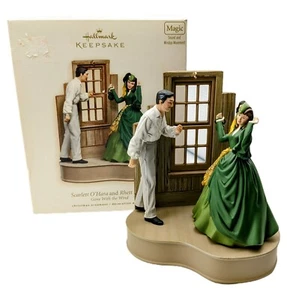 2007 Hallmark Andenken Scarlett O'Hara Rhett Butler Ornament Vom Winde verweht - Bild 1 von 3