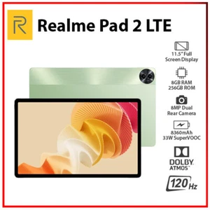 (Wi-Fi+4G)Realme Pad 2 LTE 8+256GB GREEN Octa Core Global Ver. Android PC Tablet - Picture 1 of 5