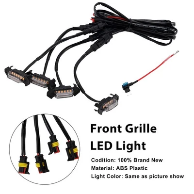 Clear Lens Amber Light Front Grille LED Light Kit Pour Toyota Tacoma 2016-2023' - Photo 1/4