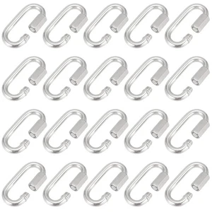 SINJEUN Paquete de 20 eslabones rápidos de acero inoxidable de 3 pulgadas, eslabón M8 de 5/16 pulgadas... - Imagen 1 de 6
