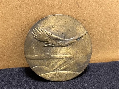 Vintage Bergamot Brass Works Eagle Belt Buckle 2.75" Made in USA #J-4 - Image 1 of 4