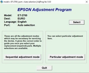 Epson ET2700 Ink Pad Licznik Reset - Zdjęcie 1 z 1