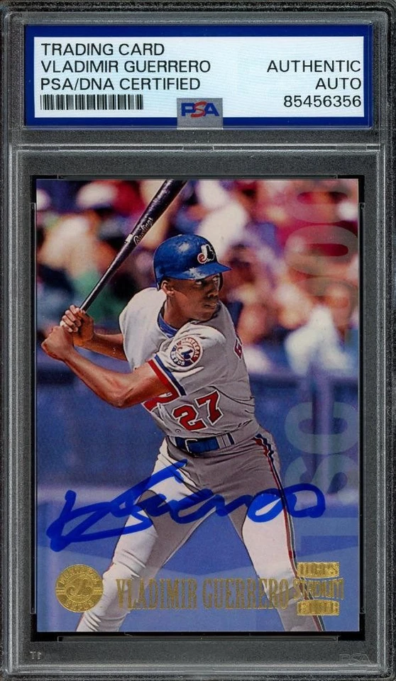 1997 Topps Stadium Club VLADIMIR GUERRERO signed card - autograph PSA/DNA - Image 1 of 1