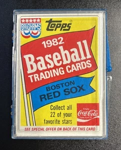 1982 Topps Brighams Coca Cola Baseball Boston Red Sox 23 Card Set - Picture 1 of 1