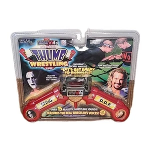 Vintage 1999 Toy Biz WCW NWO Electronic Thumb Wrestling NIP Sting DDP - Picture 1 of 7