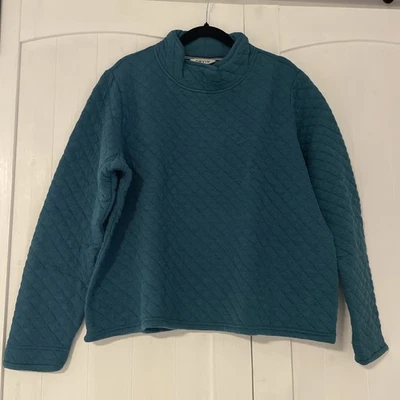 Pullover ORVIS Acolchado Cuello Alto Manga Larga TOP VERDE AZULADO PARA MUJER TALLA XL ¡NUEVO! Foto 1 de 4