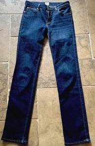 LEE Womens Marion Straight Jeans - Measures W28 L33 Dk Blue Cotton Stretch vgc - Picture 1 of 11