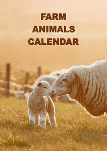 Bauernhoftiere Kalender 2026. Wandbehang A4 oder A5 - Bild 1 von 3