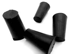 Bottle Plug Rubber Hole Plugs Tapered Stopper Plug 9mm Hole - Up To - 33 mm Hole - Picture 1 of 12
