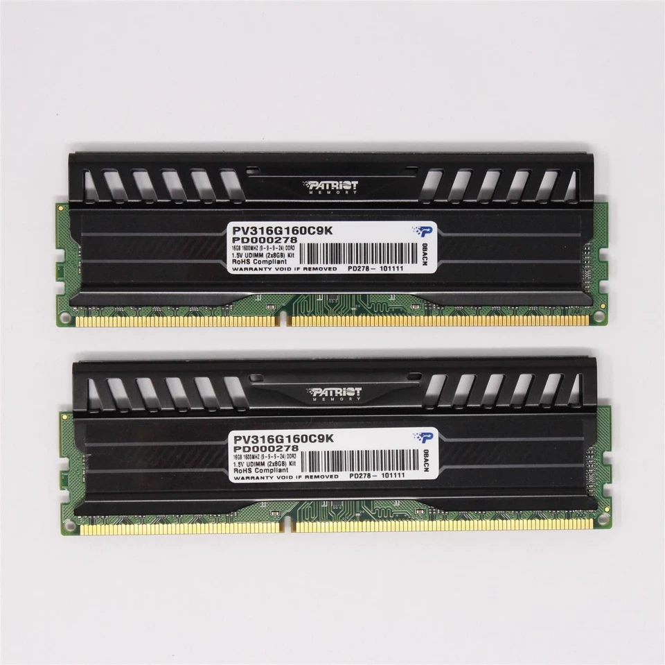 Patriot Viper 3 16 GB (2x8GB) PD000278 PV316G160C9K (DDR3-1600) RAM (#5858) - Bild 1 von 1