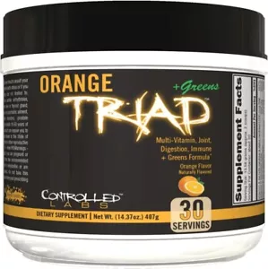 Controlled Labs Orange Triad + Greens Antioxidant Powder 30 Servings 2 Flavors - Picture 1 of 16
