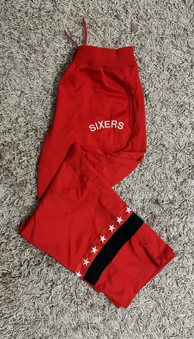 VINTAGE NIKE PHILADELPHIA SIXERS NBA IVERSON WARM UP PANTS THROWBACK NEW NWT VTG Cover