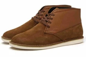 POINTER FOOTWEAR CYRIL TAN LEATHER NIB OXFORD RARE CLARKS BUCKS VINTAGE STYLE - Picture 1 of 1