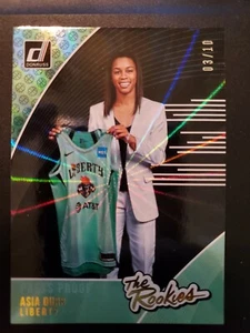 ASIA DURR 2019 PANINI DONRUSS WNBA GOLD LASER PRESS PROOF THE ROOKIES CARD 3/10 - Picture 1 of 2