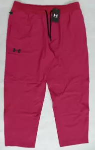 Under Armour UA Sportstyle Elite Crop Pants 1376965-664 Size L Berry Red - Picture 1 of 5
