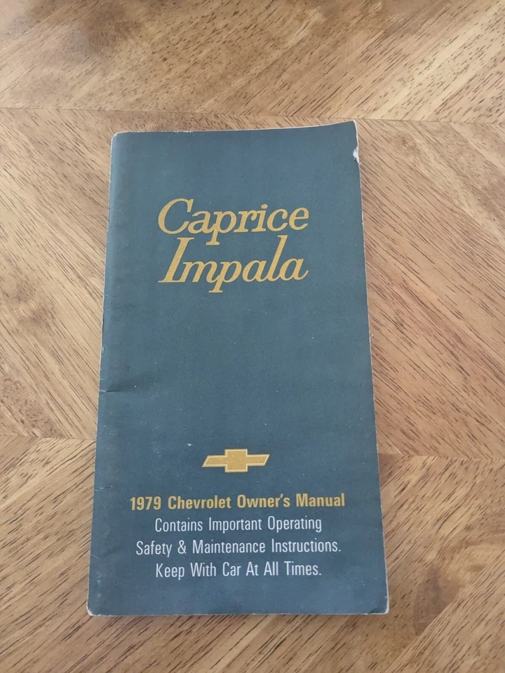 Chevrolet Caprice/Impala 1979 manual del propietario Foto 1 de 1