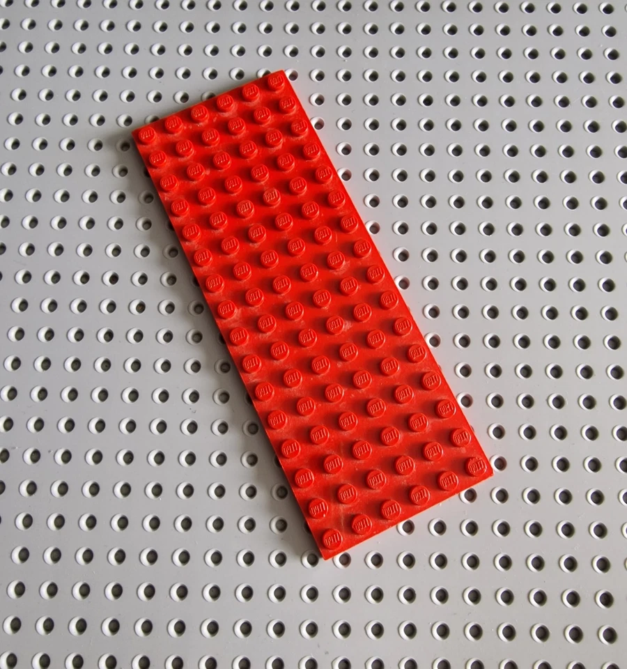 LEGO Platte Bauplatte Basisplatte 1 stk Rot 6x16 Red Plate 3027 R2 - Bild 1 von 1