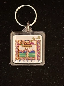 Vintage Reno Nevada Keychain Key Fob Ring Casino Souvenir - Picture 1 of 2