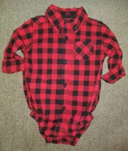 Bebé Niño Carter's Elegante Conjunto de Una Pieza con Cuello Talla 6 Meses A Cuadros - Imagen 1 de 2