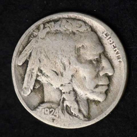 1924-S Buffalo Nickel G / VG  FREE SHIPPING Cover