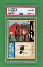 1968 Topps #378 Bob Gibson All Star **** PSA NM-MT 8 *** St Louis Cardinals card