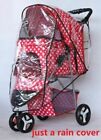Outdoor Travel Folding Cat Dog Cart Carrier Pet Stroller Waterproof Rain Cover
