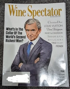 WINE SPECTATOR MAGAZINE December 2023 BERNARD ARNAULT 2nd Richest Man - Imagen 1 de 1
