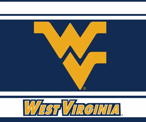 WEST VIRGINIA 5" X 6" STRIPED MAGNET-WV MOUNTAINEERS CAR MAGNET-NEW FOR 2016 Cover