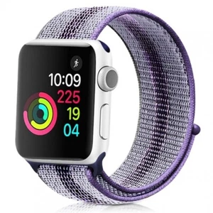Bracelet Montre Compatible Pour Apple 1 2 3 (42 MM) / 4 5 (44 MM) Violet Lilas - Photo 1 sur 1