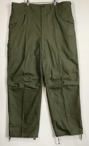 Pantaloni da campo vintage guerra di Corea esercito militare USA M-1951 OG taglia lunghi XL - Foto 1 di 13