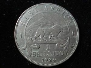 East Africa 1924 Shilling Coin - Picture 1 of 2