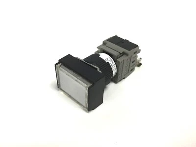 Alcoswitch 164TL White Momentary Illuminated Push Button NO/NC Voltage 250VAC 5A - Image 1 of 4