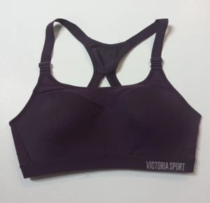 Victoria Sport Purple Athletic Adjustable Strap Padded Bra! 34C - Picture 1 of 4