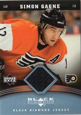 2006-07 (FLYERS) Black Diamond Jerseys #JGA Simon Gagne Jsy