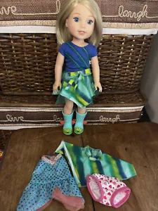 American Girl Wellie Wishers Camille Doll - with extra clothing - Picture 1 of 4