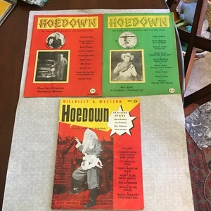 1953 SET of 3 HOEDOWN MAGAZINE Hillbilly & Western - Sep, Nov, Dec - GUC! - Picture 1 of 21