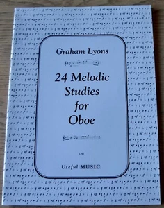 LIBRO DE PARTITURAS GRAHAM LYONS 24 ESTUDIOS MELÓDICOS PARA OBOE PRIMEROS 4 AÑOS (1994) - Imagen 1 de 4