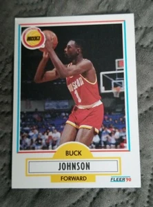 1990-91 Fleer Houston Rockets Basketball Card #71 Buck Johnson - Picture 1 of 2